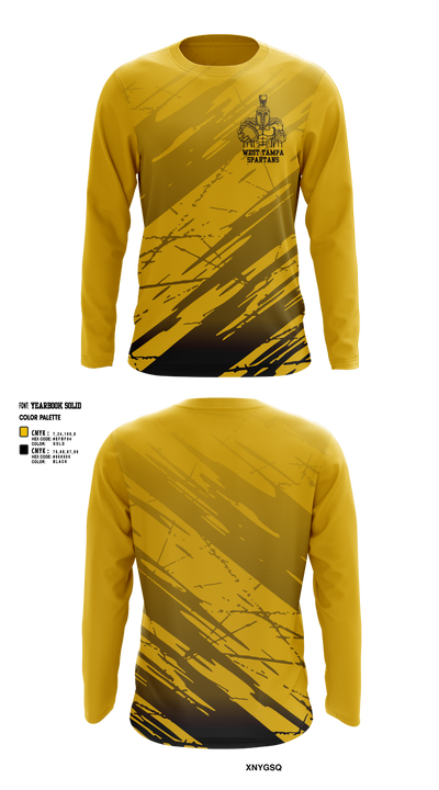 West Tampa spartans 13563662 Long Sleeve Performance Shirt 3