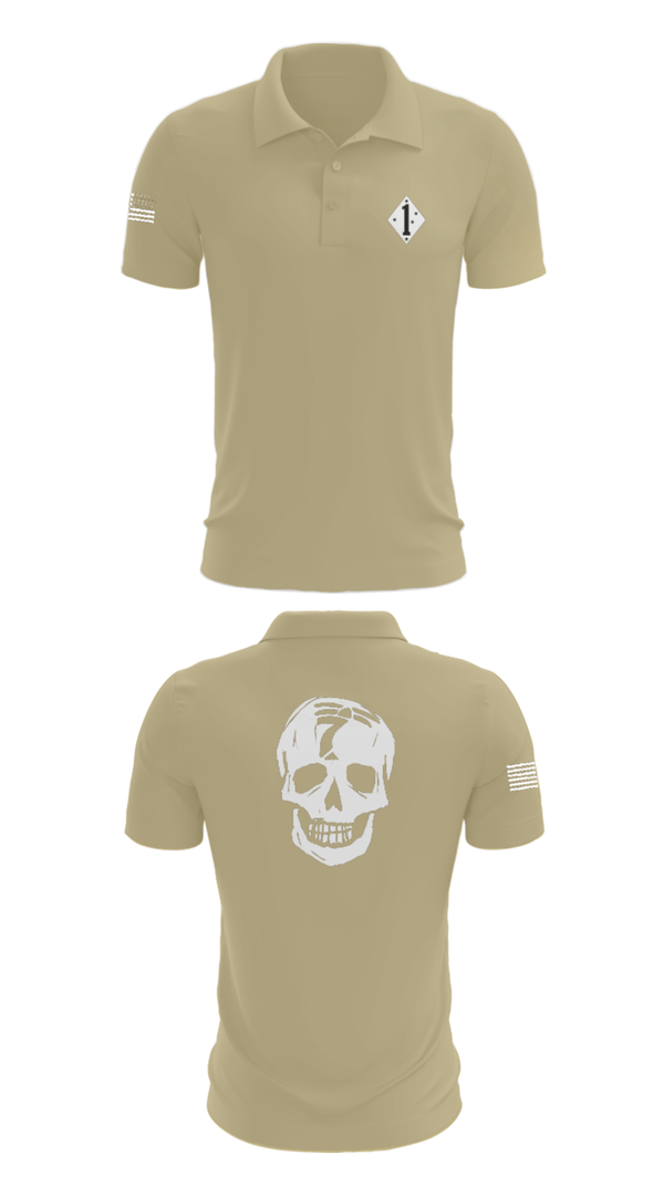 Short Sleeve Performance Polo, 3/7 Kilo 3rd, Marines, Teamtime, Team time, sublimation, custom sports apparel, team uniforms, spirit wear, spiritwear, sports uniforms, custom shirts, team store, custom team store, fundraiser sports, apparel fundraiser