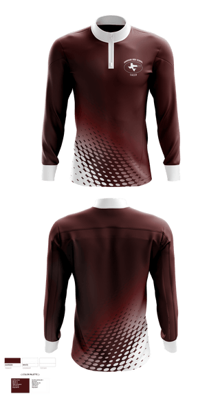 Quarter Zip Jacket, Garrison High School Cheer, Cheer, Teamtime, Team time, sublimation, custom sports apparel, team uniforms, spirit wear, spiritwear, sports uniforms, custom shirts, team store, custom team store, fundraiser sports, apparel fundraiser