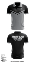 Athletic black excellence 2 85687336 Short Sleeve Performance Polo - 1