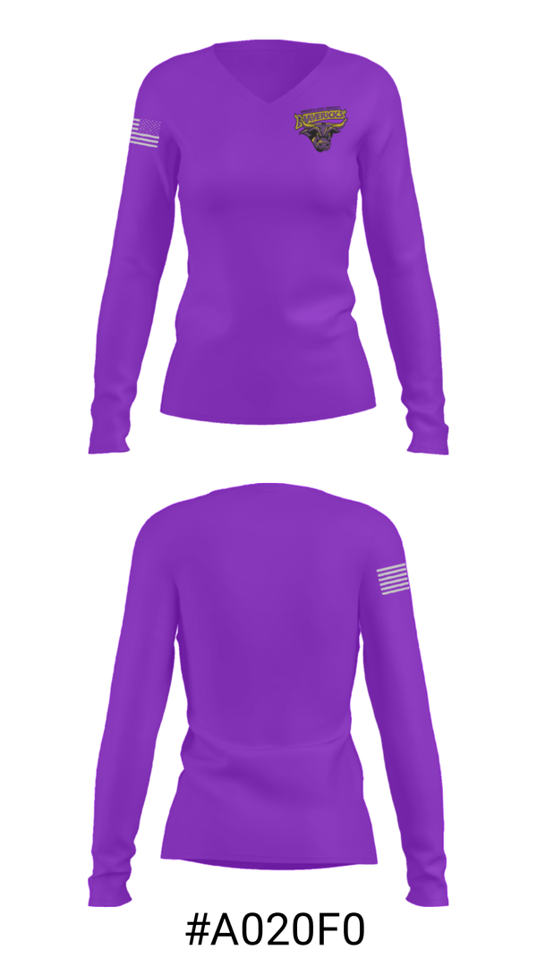 Women's Long Sleeve Vneck Shirt, Minnesota State University Mankato Baseball, Baseball, Teamtime, Team time, sublimation, custom sports apparel, team uniforms, spirit wear, spiritwear, sports uniforms, custom shirts, team store, custom team store, fundraiser sports, apparel fundraiser