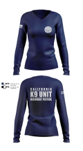 VALLEY K9 75951631 Women's Long Sleeve V-neck Shirt - 1