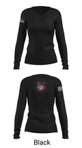 Dad’s Awesome Blend 52955268 Women's Long Sleeve V-neck Shirt - 35