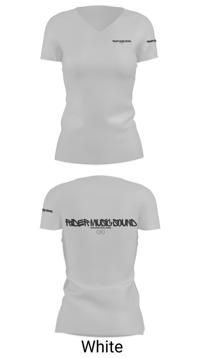 Rider Music Sound SoundKillers 65442481 Women's Short Sleeve V-neck Shirt - 19
