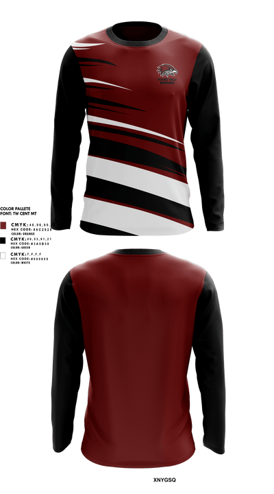 Forest Hills Eastern High School Bowling 95781302 Long Sleeve Performance Shirt - 1