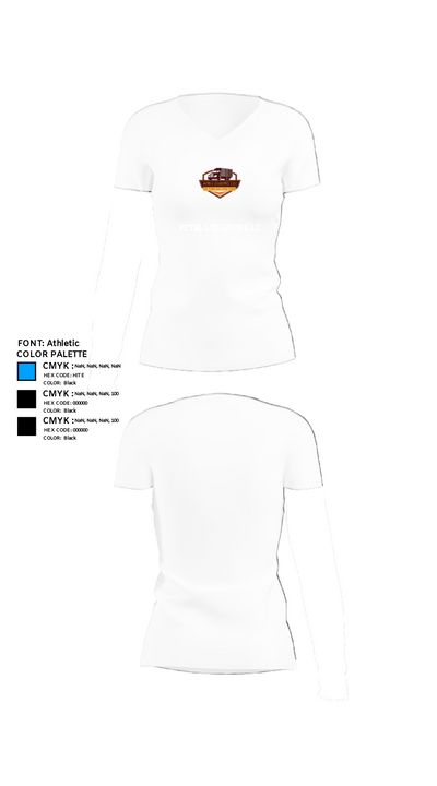 Petra logistics llc 45146689 Women's Short Sleeve V-neck Shirt - 18