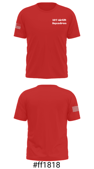 Short Sleeve Performance Shirt, 187 Airlift Squadron, National Guard, Teamtime, Team time, sublimation, custom sports apparel, team uniforms, spirit wear, spiritwear, sports uniforms, custom shirts, team store, custom team store, fundraiser sports, apparel fundraiser
