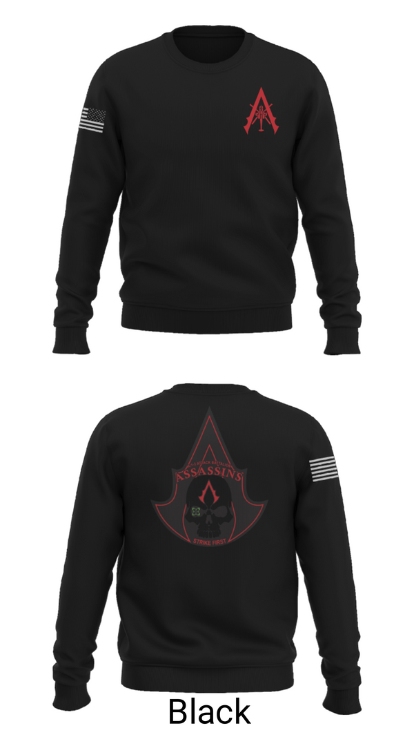 Crew Neck Sweatshirt, A Co. 1-3 AB, Army, Teamtime, Team time, sublimation, custom sports apparel, team uniforms, spirit wear, spiritwear, sports uniforms, custom shirts, team store, custom team store, fundraiser sports, apparel fundraiser