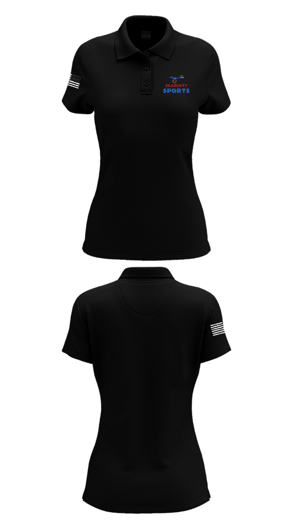 Womens Short Sleeve Performance Polo, Scarlett Middle School Cross Country, Cross Country, Teamtime, Team time, sublimation, custom sports apparel, team uniforms, spirit wear, spiritwear, sports uniforms, custom shirts, team store, custom team store, fundraiser sports, apparel fundraiser
