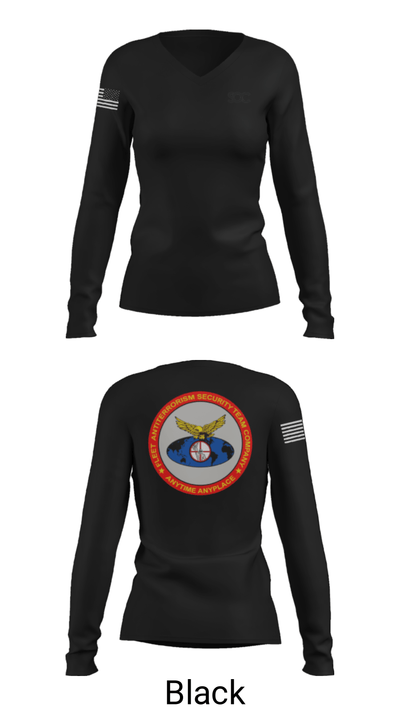 F.A.S.T. 47568902 Women's Long Sleeve V-neck Shirt - 37