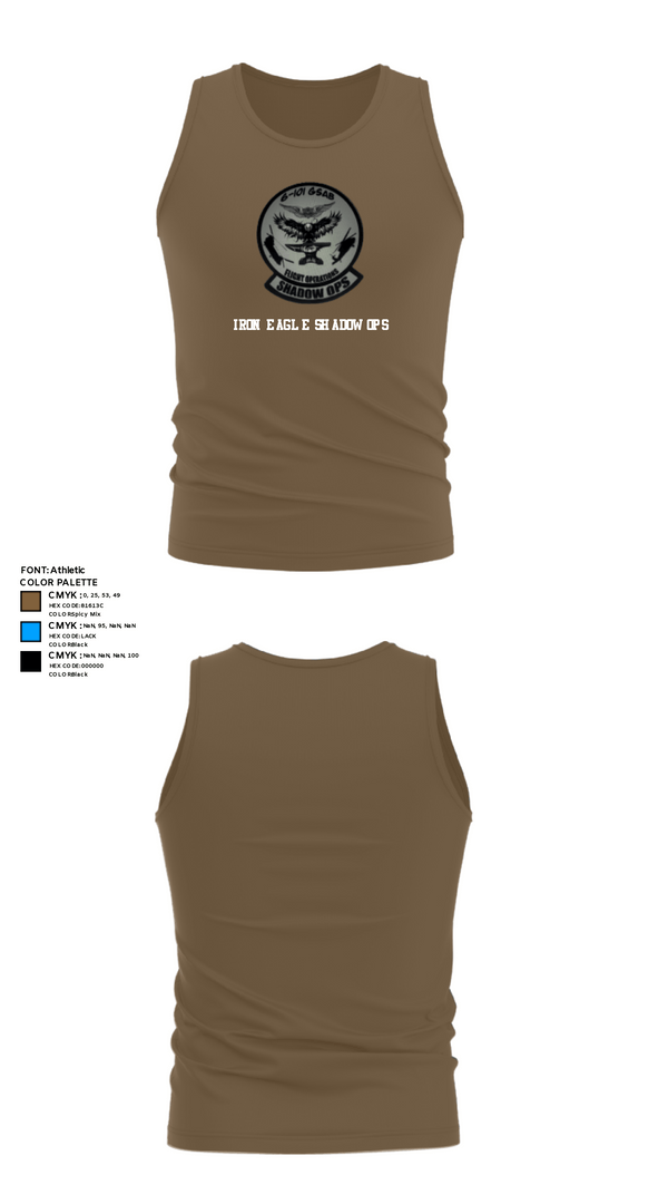 Tank Top, Iron Eagle Shadow Ops, Army, Teamtime, Team time, sublimation, custom sports apparel, team uniforms, spirit wear, spiritwear, sports uniforms, custom shirts, team store, custom team store, fundraiser sports, apparel fundraiser