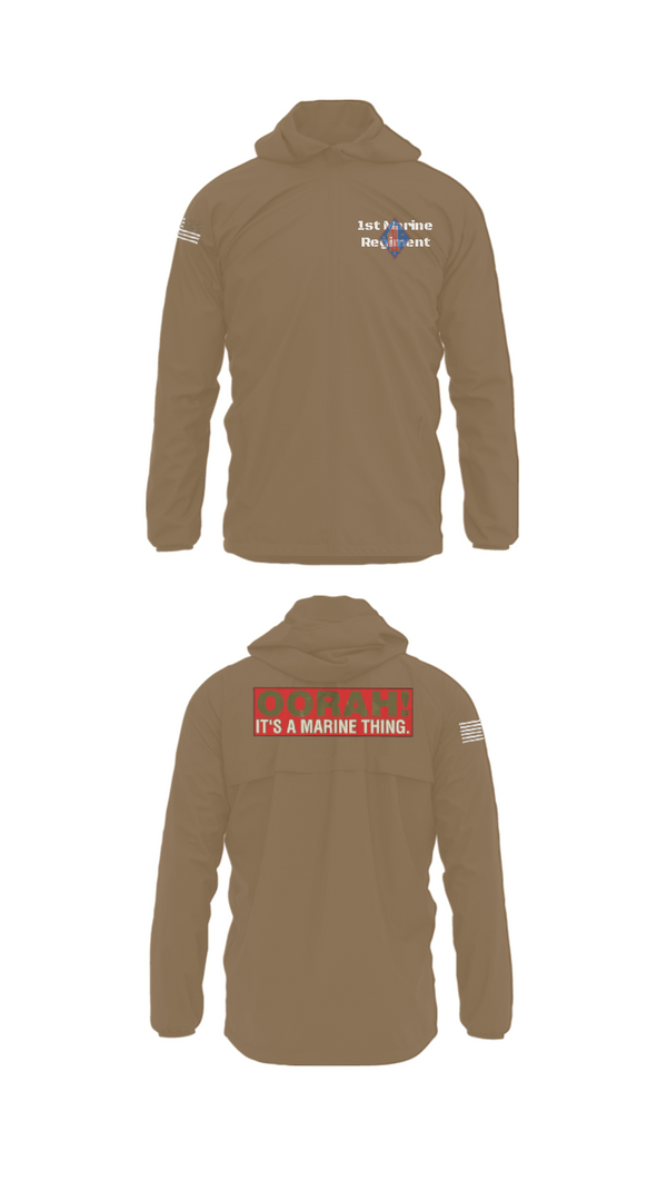Windbreaker, 1st Marine Regiment, Marines, Teamtime, Team time, sublimation, custom sports apparel, team uniforms, spirit wear, spiritwear, sports uniforms, custom shirts, team store, custom team store, fundraiser sports, apparel fundraiser