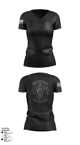 Women's Short Sleeve Vneck Shirt, 209th SOCES, , Teamtime, Team time, sublimation, custom sports apparel, team uniforms, spirit wear, spiritwear, sports uniforms, custom shirts, team store, custom team store, fundraiser sports, apparel fundraiser