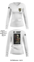 1/11 acr 73255623 Women's Long Sleeve V-neck Shirt - 5