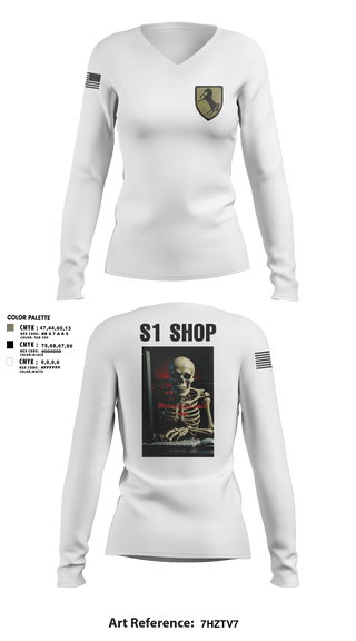 Womens Long Sleeve Vneck Shirt, 1/11 acr, Army, Teamtime, Team time, sublimation, custom sports apparel, team uniforms, spirit wear, spiritwear, sports uniforms, custom shirts, team store, custom team store, fundraiser sports, apparel fundraiser