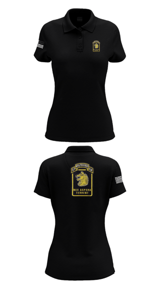 Womens Short Sleeve Performance Polo, Wolfhounds, Army, Teamtime, Team time, sublimation, custom sports apparel, team uniforms, spirit wear, spiritwear, sports uniforms, custom shirts, team store, custom team store, fundraiser sports, apparel fundraiser