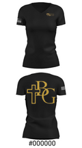 Bishop Garrigan Catholic Junior High School Track 2233966 Women's Short Sleeve V-neck Shirt - 21
