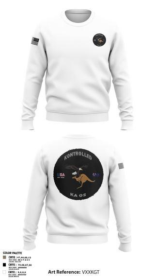 Crew Neck Sweatshirt, Kontrolled Kaos, , Teamtime, Team time, sublimation, custom sports apparel, team uniforms, spirit wear, spiritwear, sports uniforms, custom shirts, team store, custom team store, fundraiser sports, apparel fundraiser