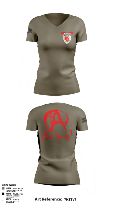 undefined Women's Short Sleeve V-neck Shirt - 1