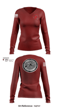 Firearms and Tactics training 60142734 Women's Long Sleeve V-neck Shirt - 103
