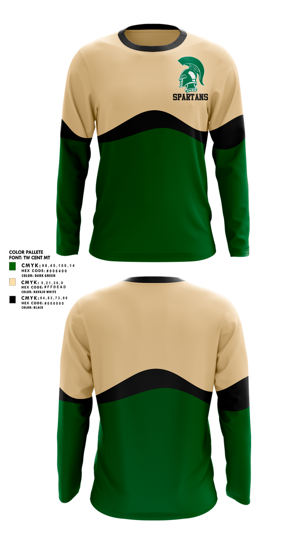 Long Sleeve Performance Shirt, Laurel Spartans, Track & Field, Teamtime, Team time, sublimation, custom sports apparel, team uniforms, spirit wear, spiritwear, sports uniforms, custom shirts, team store, custom team store, fundraiser sports, apparel fundraiser