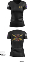 ALPHA ROCK 20137343 Women's Short Sleeve V-neck Shirt - 201
