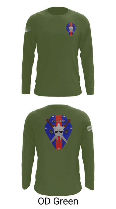 OST COLUMBUS, OH 96884956 Long Sleeve Performance Shirt - 46