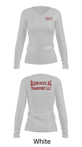 Womens Long Sleeve Vneck Shirt, Ramirez Ag Transport llc, , Teamtime, Team time, sublimation, custom sports apparel, team uniforms, spirit wear, spiritwear, sports uniforms, custom shirts, team store, custom team store, fundraiser sports, apparel fundraiser