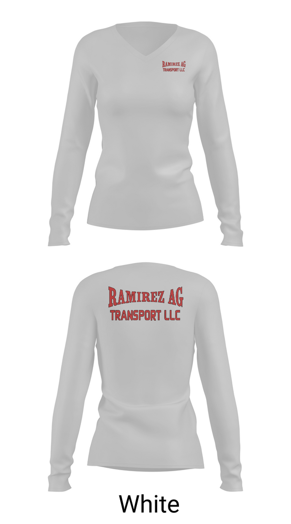 Womens Long Sleeve Vneck Shirt, Ramirez Ag Transport llc, , Teamtime, Team time, sublimation, custom sports apparel, team uniforms, spirit wear, spiritwear, sports uniforms, custom shirts, team store, custom team store, fundraiser sports, apparel fundraiser
