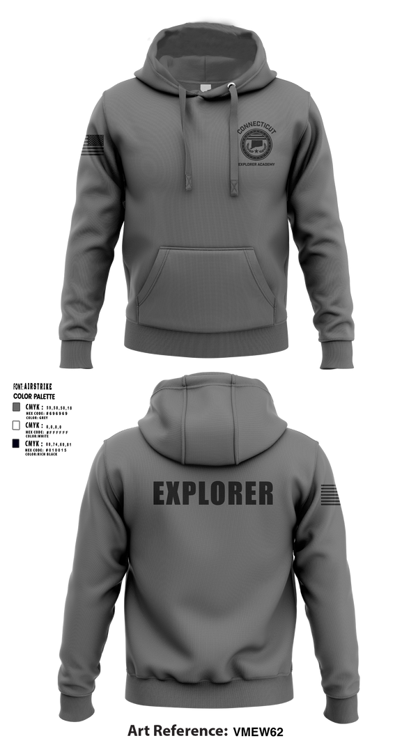 Hoodie, Waterbury Police Explorers, , Teamtime, Team time, sublimation, custom sports apparel, team uniforms, spirit wear, spiritwear, sports uniforms, custom shirts, team store, custom team store, fundraiser sports, apparel fundraiser