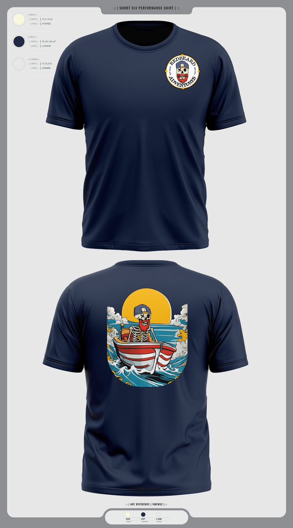 Short Sleeve Performance Shirt, Red beard Adventures, , Teamtime, Team time, sublimation, custom sports apparel, team uniforms, spirit wear, spiritwear, sports uniforms, custom shirts, team store, custom team store, fundraiser sports, apparel fundraiser