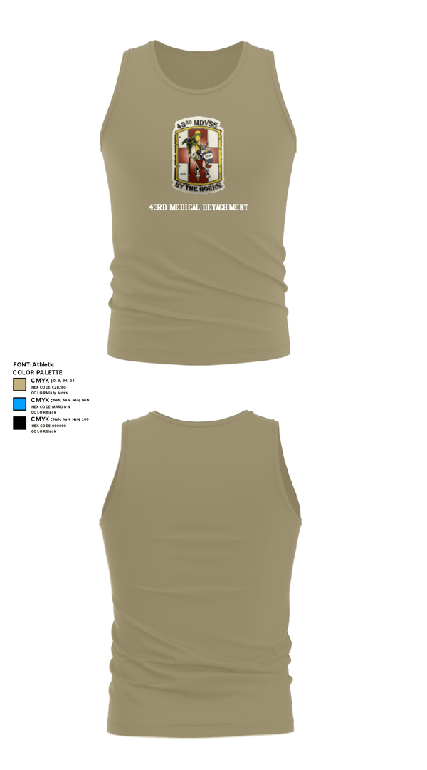 Tank Top, 43rd Medical Detachment, , Teamtime, Team time, sublimation, custom sports apparel, team uniforms, spirit wear, spiritwear, sports uniforms, custom shirts, team store, custom team store, fundraiser sports, apparel fundraiser