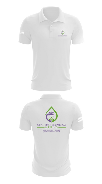 Crabtree Plumbing & Piping 20827864 Short Sleeve Performance Polo - 9