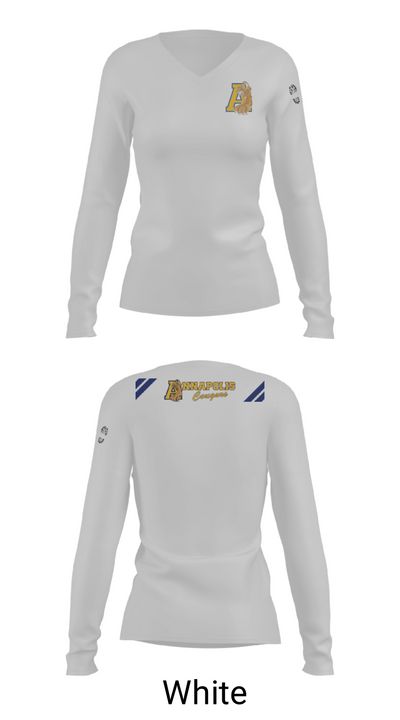 AHS STEP TEAM 90030134 Women's Long Sleeve V-neck Shirt - 16
