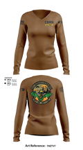106 Emergency Management 35910361 Women's Long Sleeve V-neck Shirt - 121