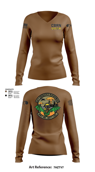 Womens Long Sleeve Vneck Shirt, , Air Force, Teamtime, Team time, sublimation, custom sports apparel, team uniforms, spirit wear, spiritwear, sports uniforms, custom shirts, team store, custom team store, fundraiser sports, apparel fundraiser