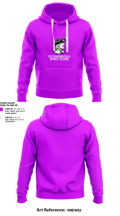 Hoodie, Ticonderoga Senior High School, Spirit Store, Teamtime, Team time, sublimation, custom sports apparel, team uniforms, spirit wear, spiritwear, sports uniforms, custom shirts, team store, custom team store, fundraiser sports, apparel fundraiser