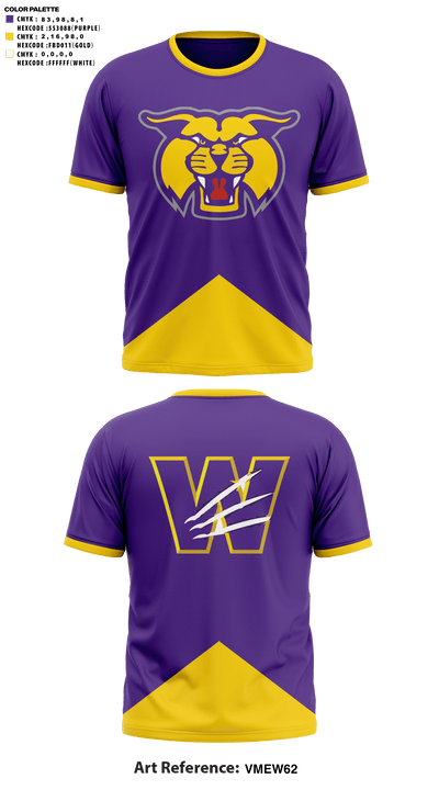 Wilder High School Cheer 27344083 Short Sleeve Performance Shirt - 41