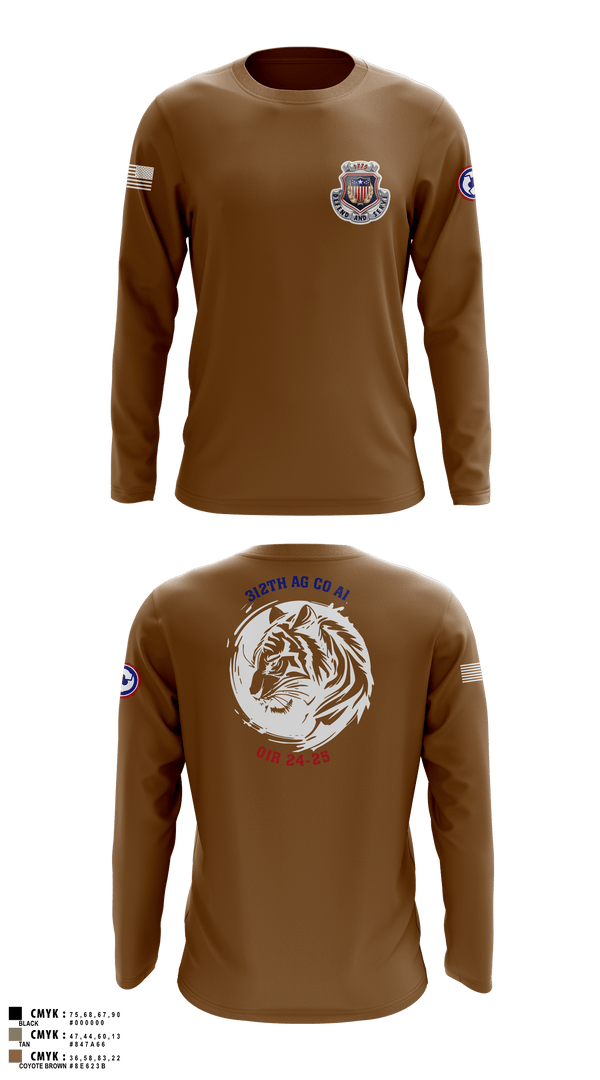 Long Sleeve Performance Shirt, 312th HR CO, A1 Postal, Army, Teamtime, Team time, sublimation, custom sports apparel, team uniforms, spirit wear, spiritwear, sports uniforms, custom shirts, team store, custom team store, fundraiser sports, apparel fundraiser