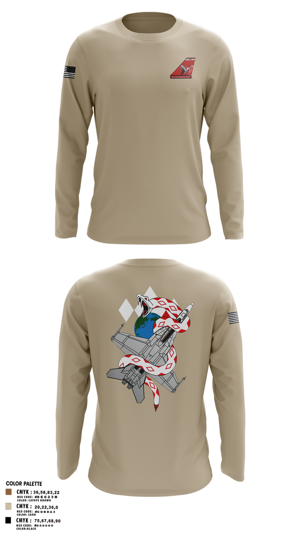 Long Sleeve Performance Shirt, VFA-102, , Teamtime, Team time, sublimation, custom sports apparel, team uniforms, spirit wear, spiritwear, sports uniforms, custom shirts, team store, custom team store, fundraiser sports, apparel fundraiser