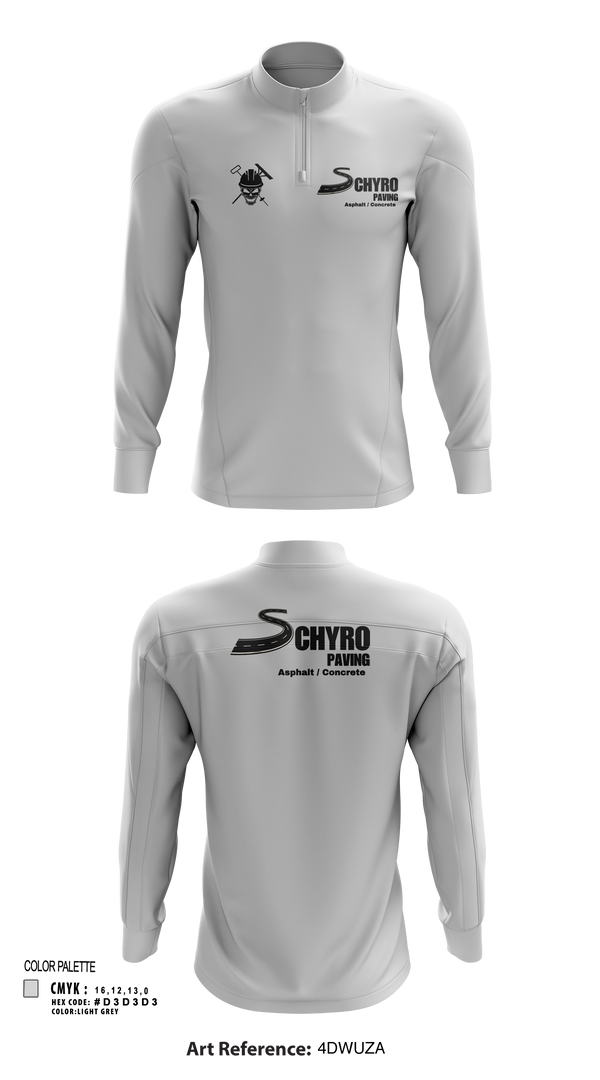 Quarter Zip Jacket, Schyro paving, , Teamtime, Team time, sublimation, custom sports apparel, team uniforms, spirit wear, spiritwear, sports uniforms, custom shirts, team store, custom team store, fundraiser sports, apparel fundraiser