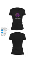 Junction City High School Cheer 88284888 Women's Short Sleeve V-neck Shirt - 37