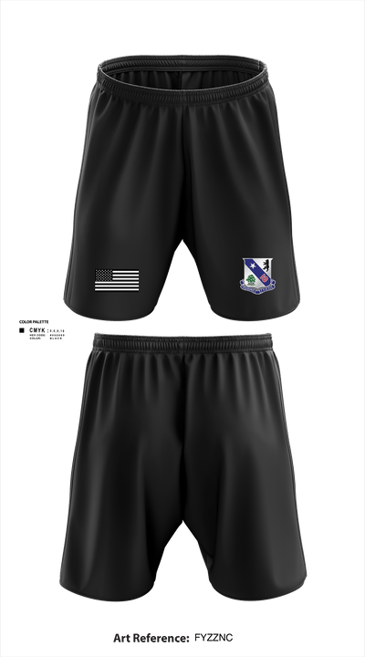 3-360th TSBn 65100272 Athletic Shorts With Pockets - 1