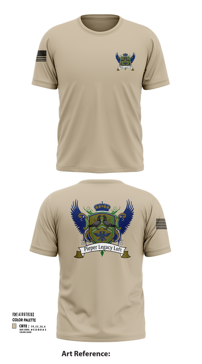 Pieper Legacy Loft 73382173 Short Sleeve Performance Shirt - 103
