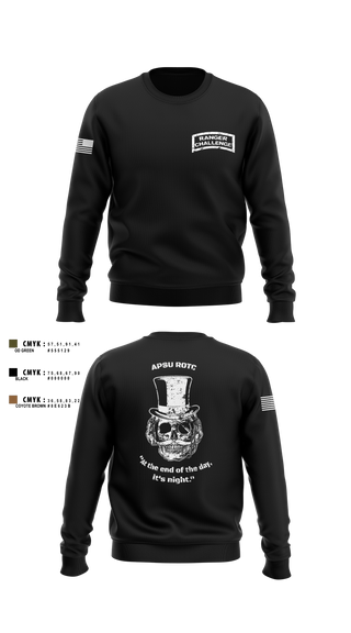 Crew Neck Sweatshirt, APSU RANGER CHALLENGE, Army, Teamtime, Team time, sublimation, custom sports apparel, team uniforms, spirit wear, spiritwear, sports uniforms, custom shirts, team store, custom team store, fundraiser sports, apparel fundraiser