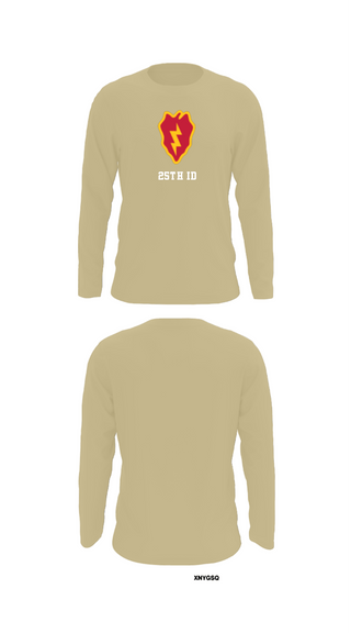 Long Sleeve Performance Shirt, 25th ID, Army, Teamtime, Team time, sublimation, custom sports apparel, team uniforms, spirit wear, spiritwear, sports uniforms, custom shirts, team store, custom team store, fundraiser sports, apparel fundraiser
