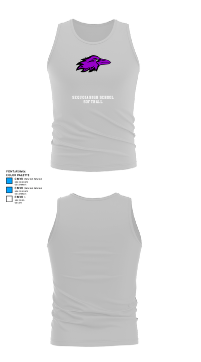 Sequoia High School Softball 69222263 Tank Top - 13