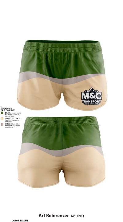 M&C transport and hauling 95362155 Women's Shorts - 1