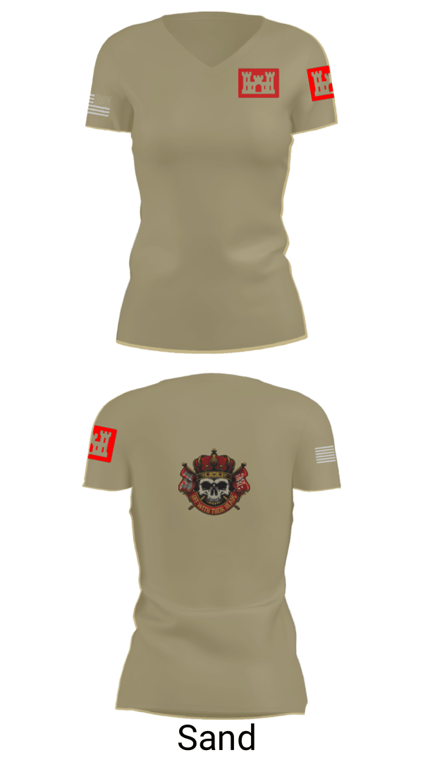 Women's Short Sleeve Vneck Shirt, Overlords, Army, Teamtime, Team time, sublimation, custom sports apparel, team uniforms, spirit wear, spiritwear, sports uniforms, custom shirts, team store, custom team store, fundraiser sports, apparel fundraiser