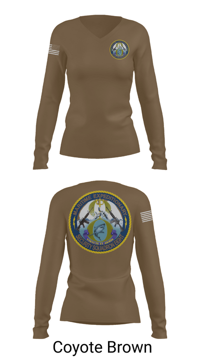 MSRON 8 41955379 Women's Long Sleeve V-neck Shirt - 16